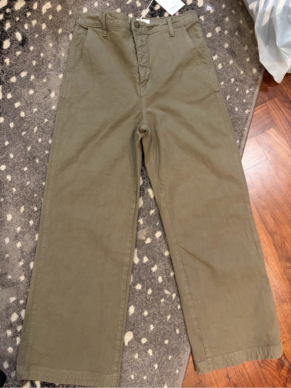 The Great Olive Green Straight-Leg Pants NWT